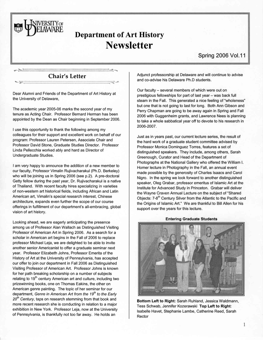 2006 Newsletter