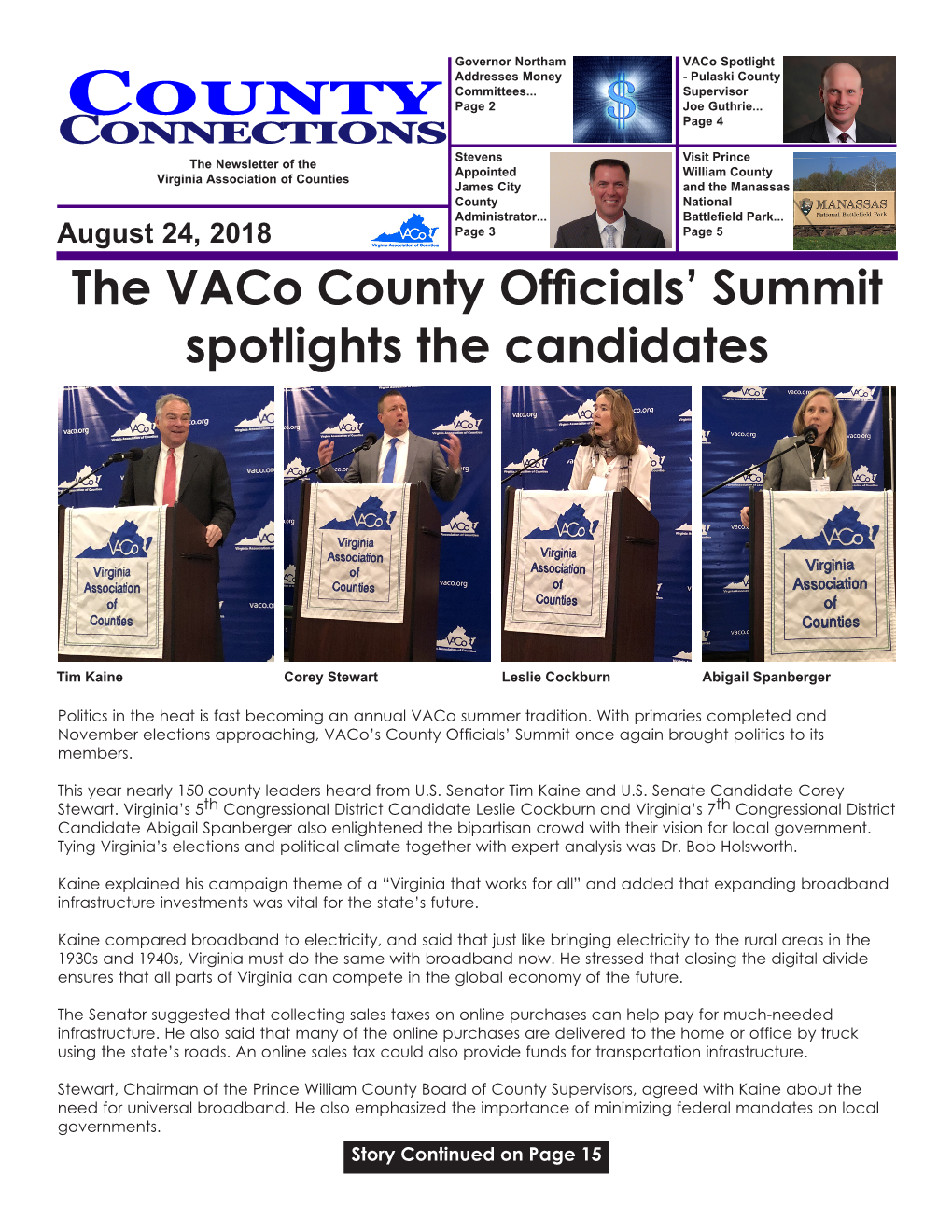 The Vaco County Officials' Summit Spotlights the Candidates