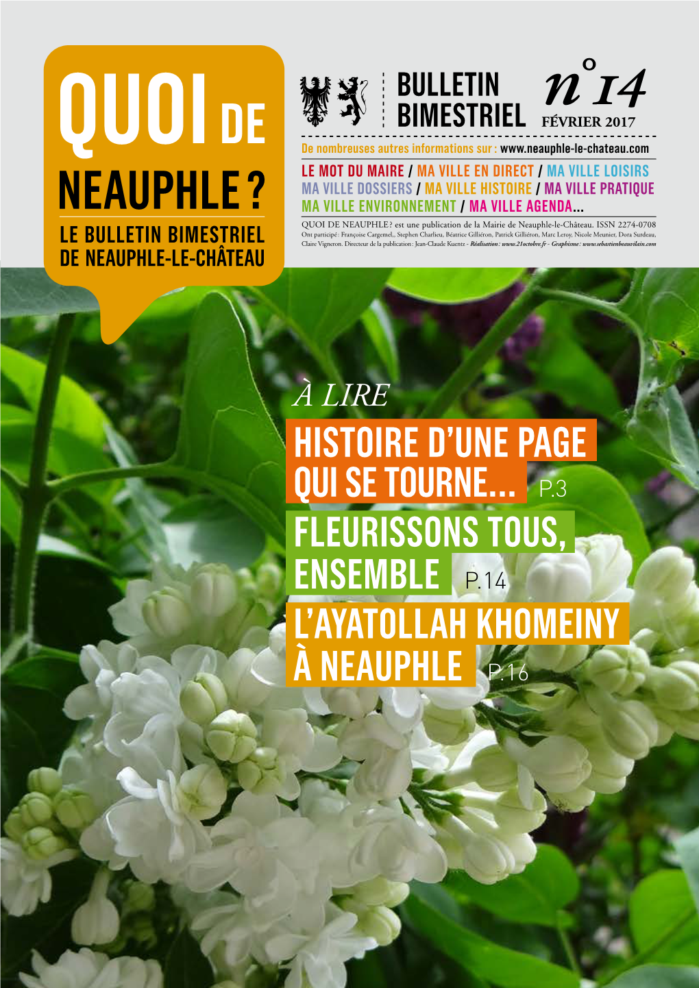 Fleurissons Tous, Ensemble P.14 L’Ayatollah Khomeiny À Neauphle P.16 Le Ma Mot Ville Du Maire En Direct