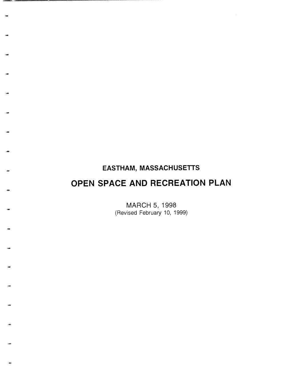 Open Space Plan 1998 Rev 1999