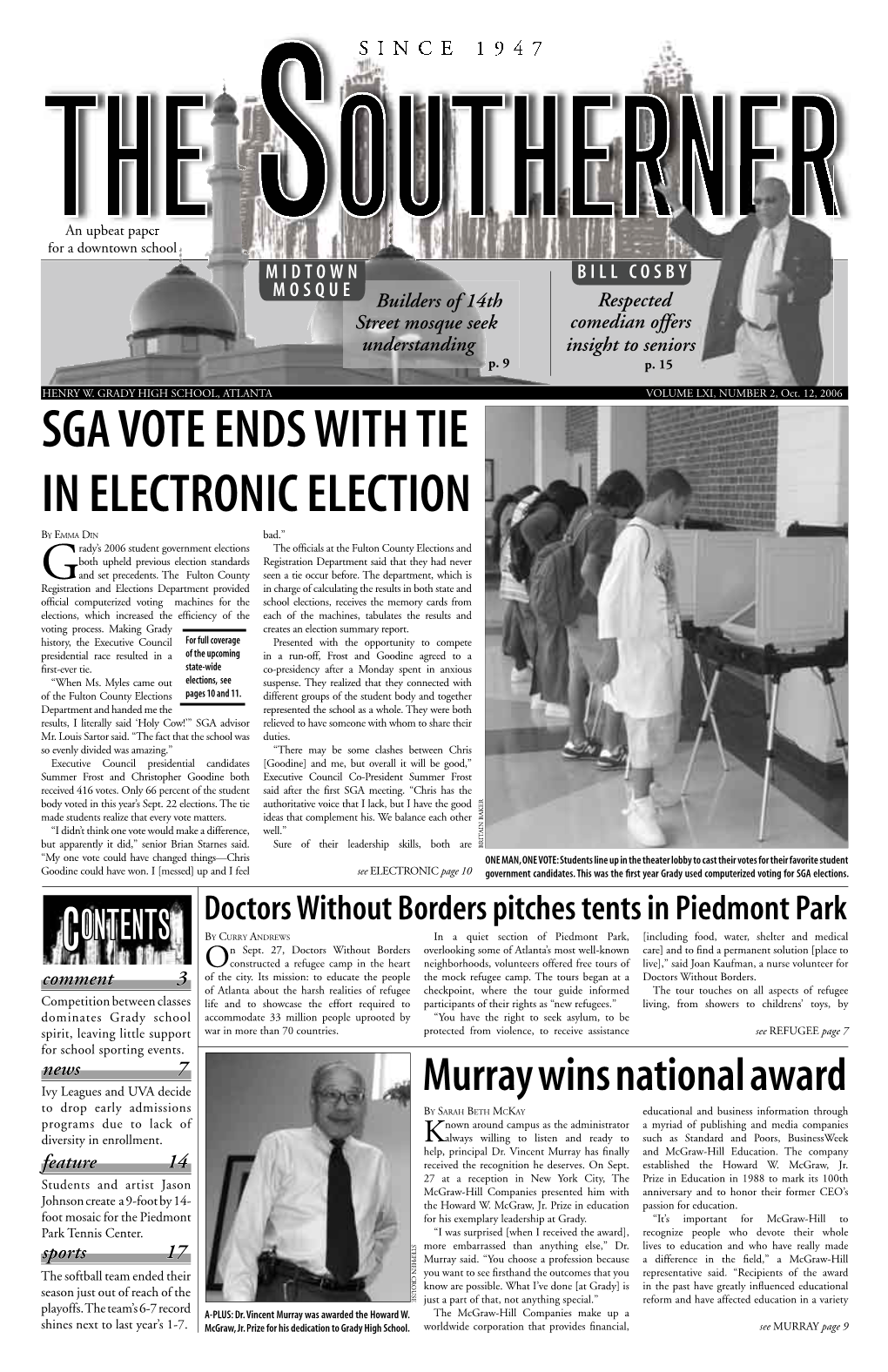 Sga Vote Ends with Tie in Electronic Election