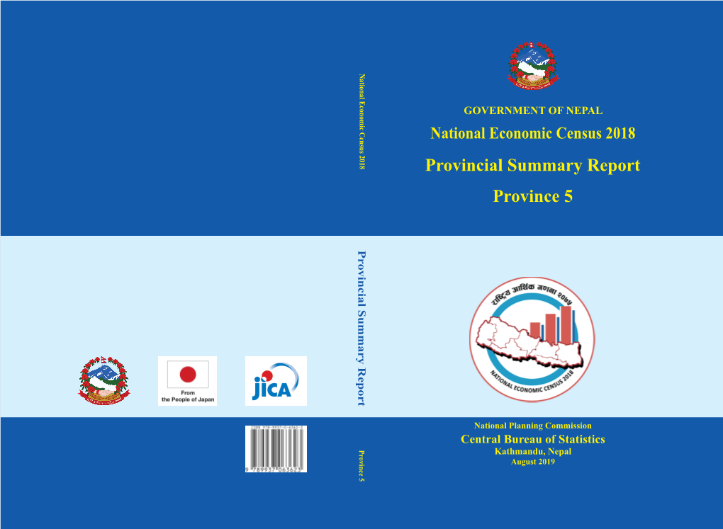 Provincial Summary Report Province 5 GOVERNMENT of NEPAL