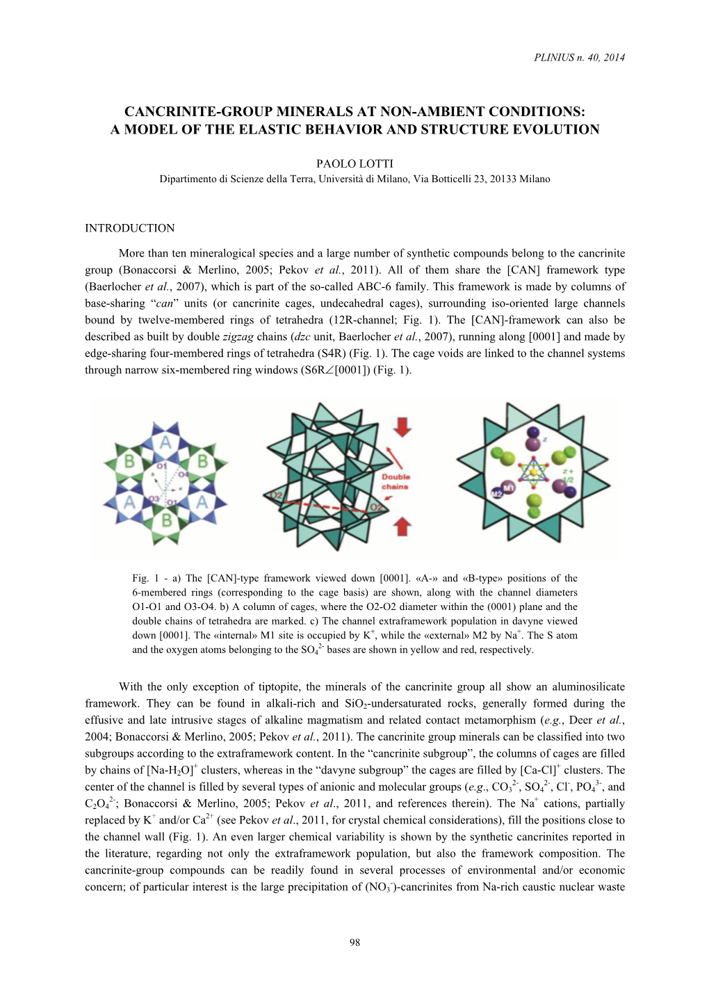 Cancrinite-Group Minerals at Non-Ambient Conditions: a Model of the Elastic Behavior and Structure Evolution