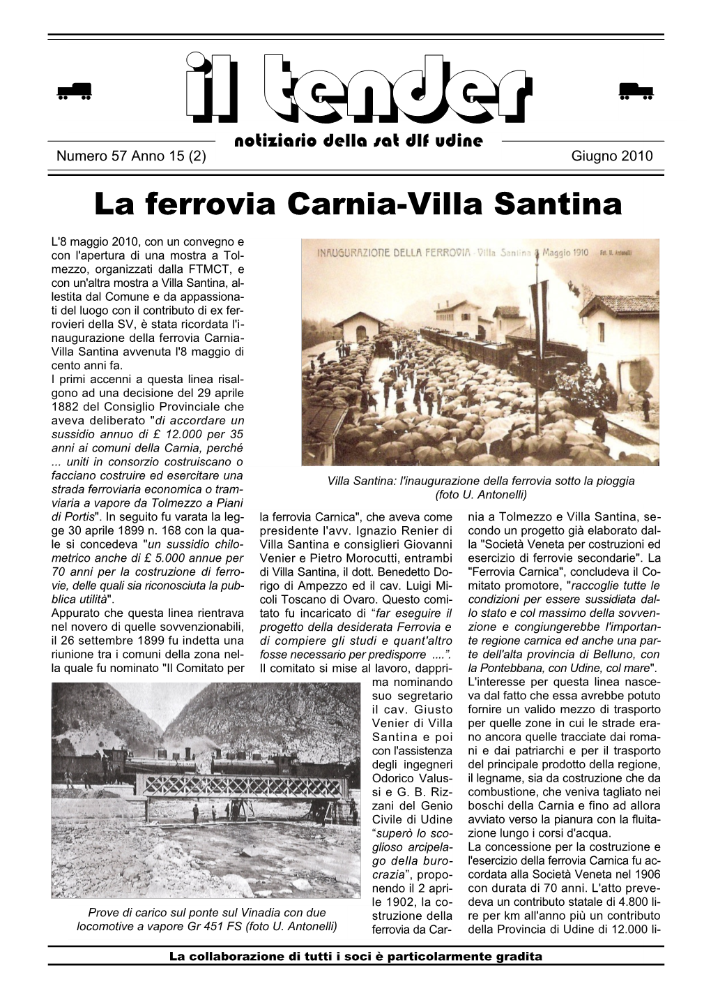 La Ferrovia Carnia-Villa Santina