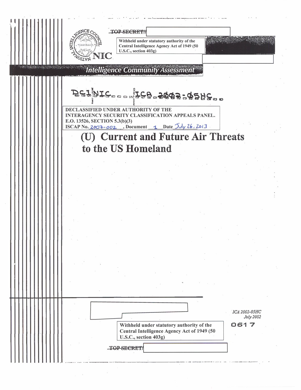 Current and Future Air Threats to the U.S. Homeland