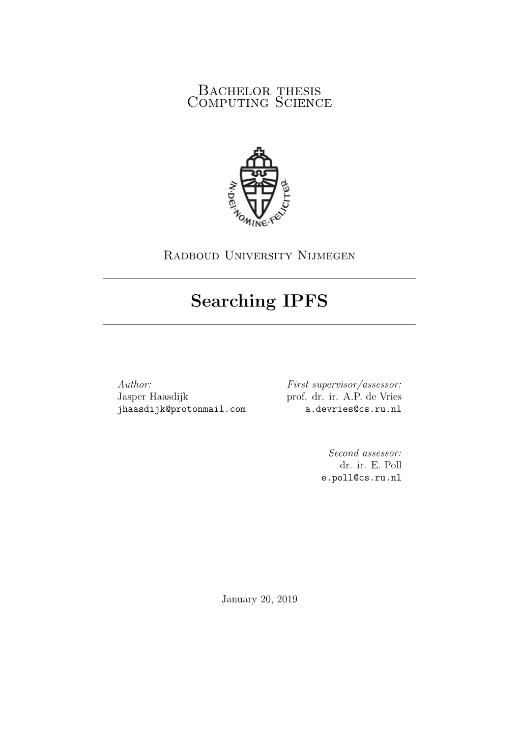 Searching IPFS