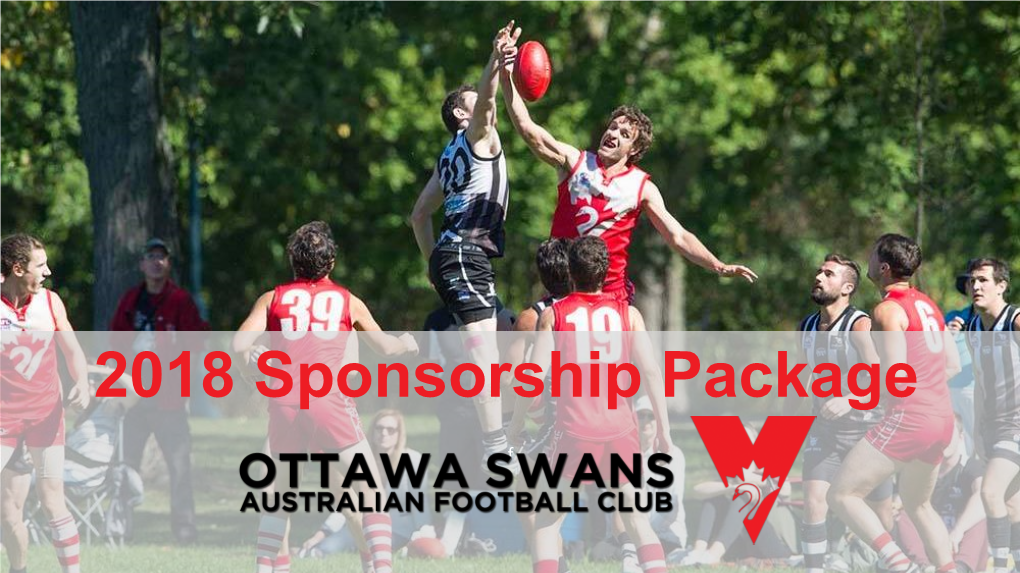 2018 Sponsorship Package