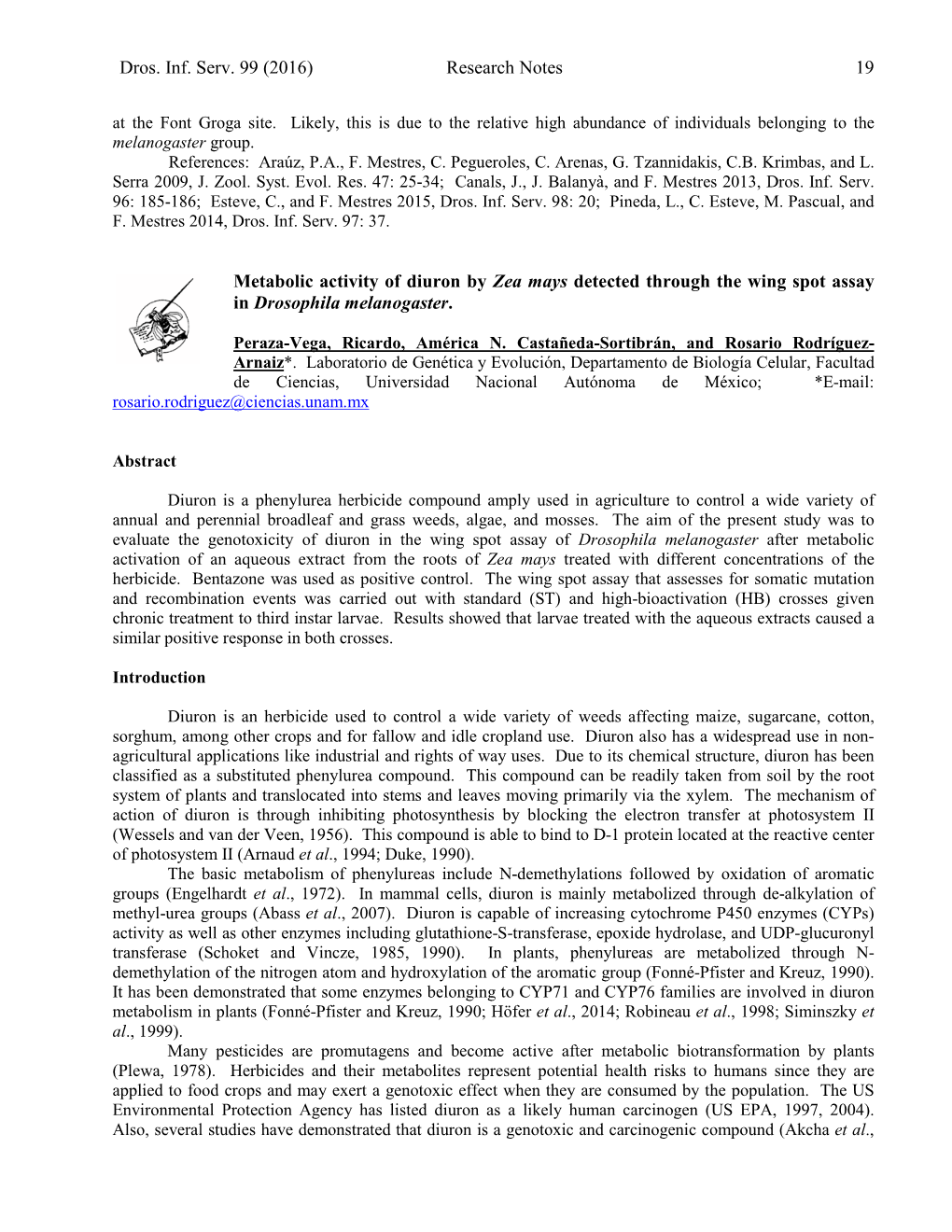 Kosuda, K. Viability of Drosophila Melanogaster Female Flies Carrying