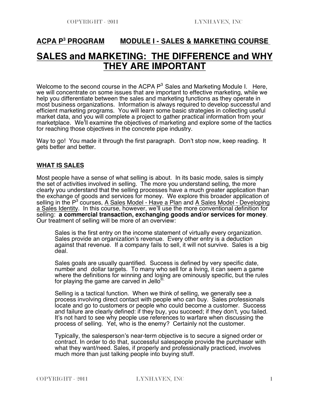 SALES and MARKETING: the DIFFERENCE and WHY THEY ARE IMPORTANT