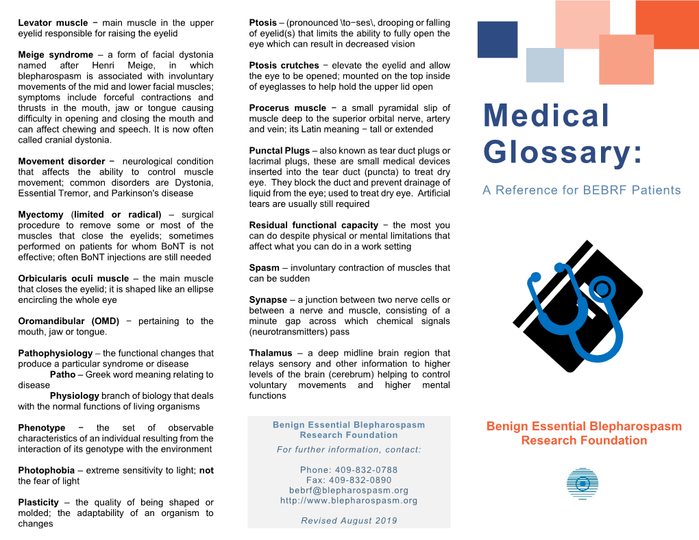 Medical Glossary