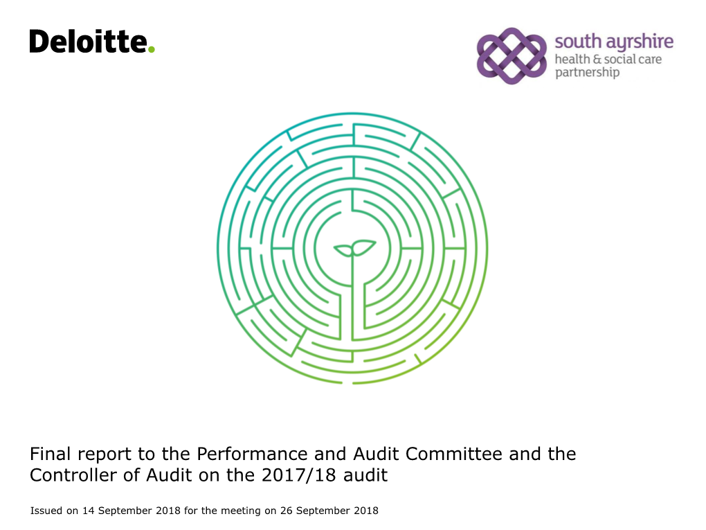 South Ayrshire Health and Social Care Partnership Annual Audit