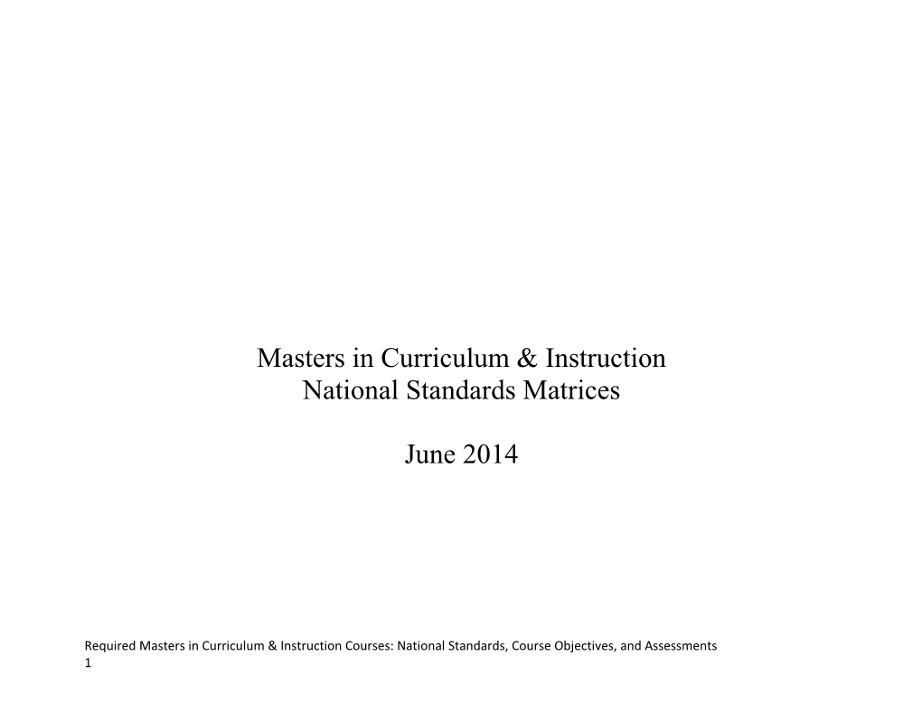 EDCI 5340 Instructional Strategies for Effective Teaching