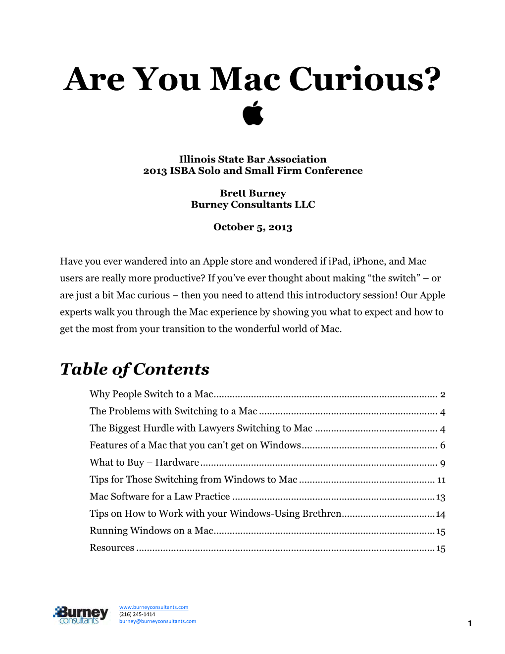 Are You Mac Curious? 