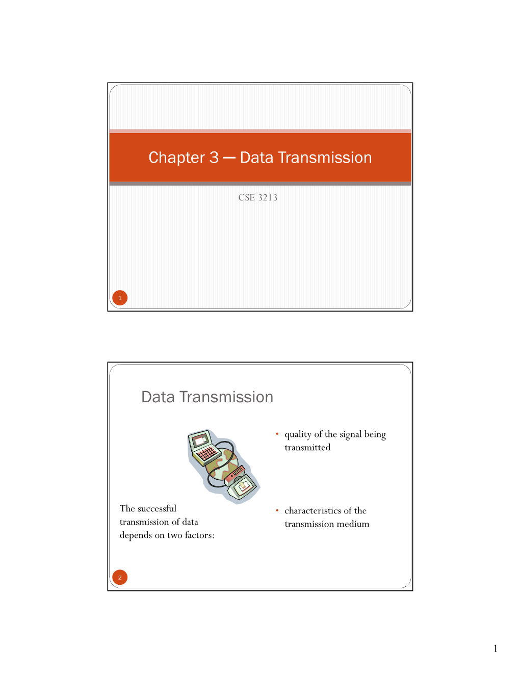 Chapter 3 Data Transmission Data Transmission