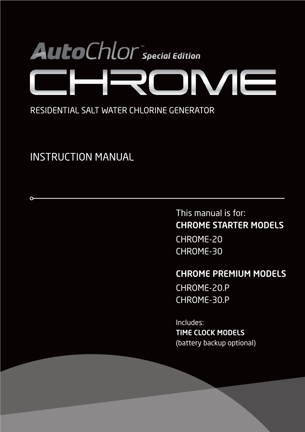 Residential Salt Water Chlorine Generator