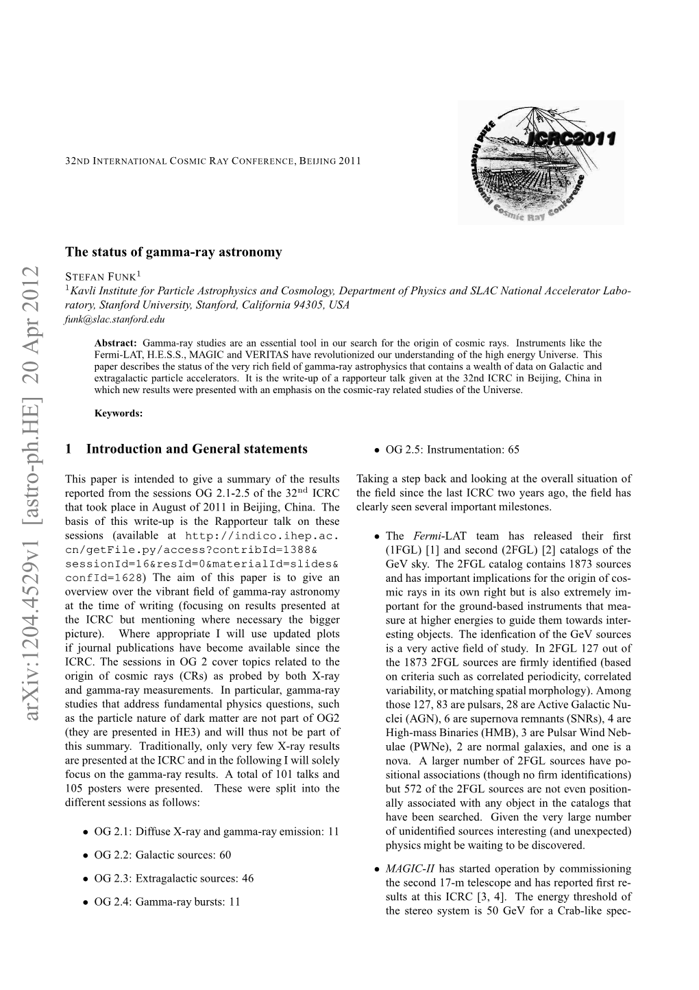 The Status of Gamma-Ray Astronomy