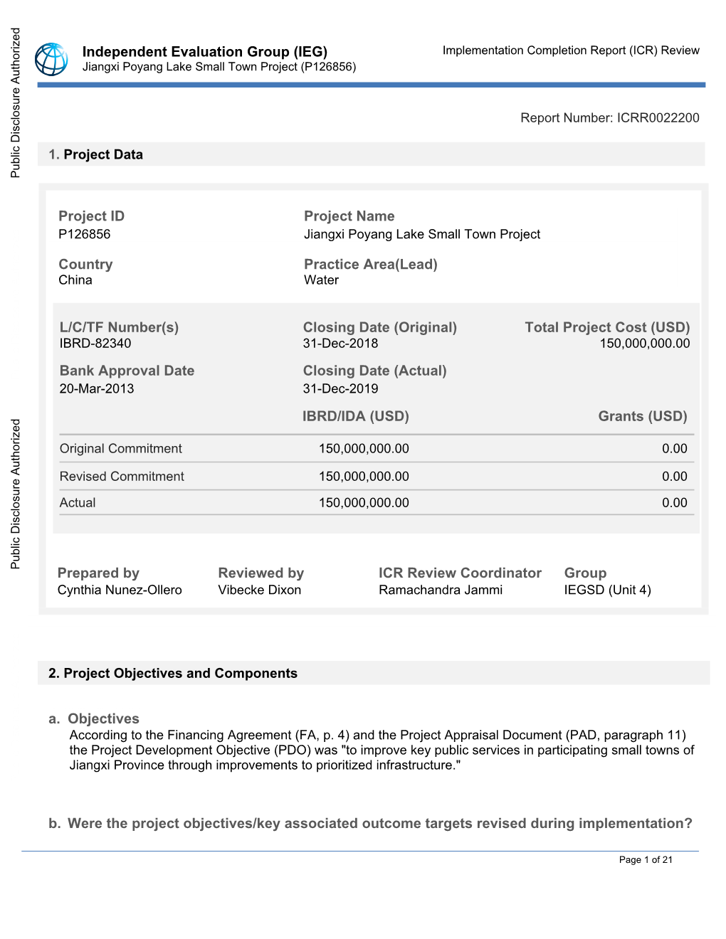 World Bank Document