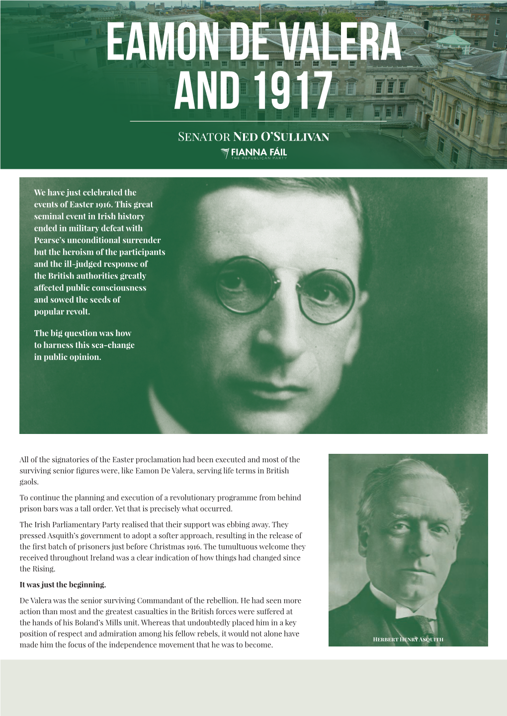 Eamon De Valera and 1917 Senator Ned O’Sullivan