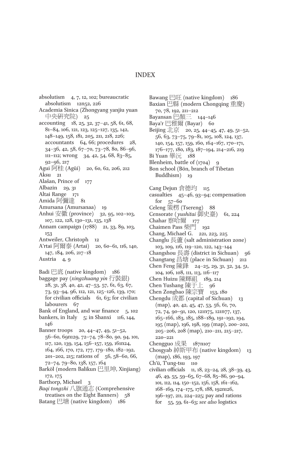 Bureaucratic Absolutism 12N52, 226 Academia Sinica