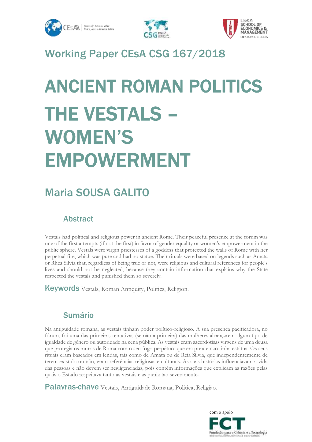 The Vestals – Women’S Empowerment