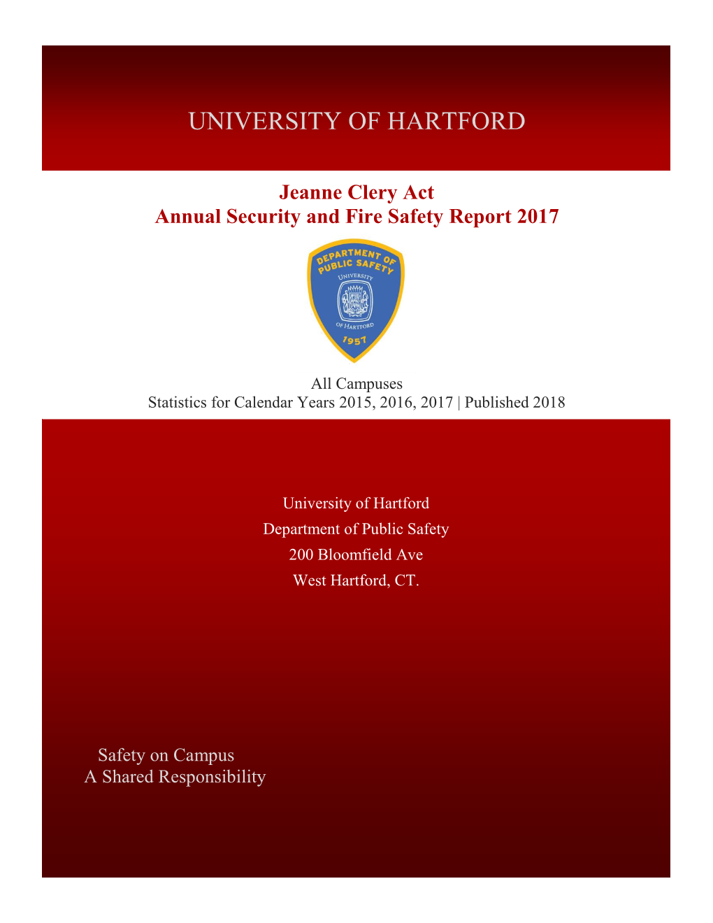 Jeanne Clery Act Annual Security and Fire Safety Report 2017