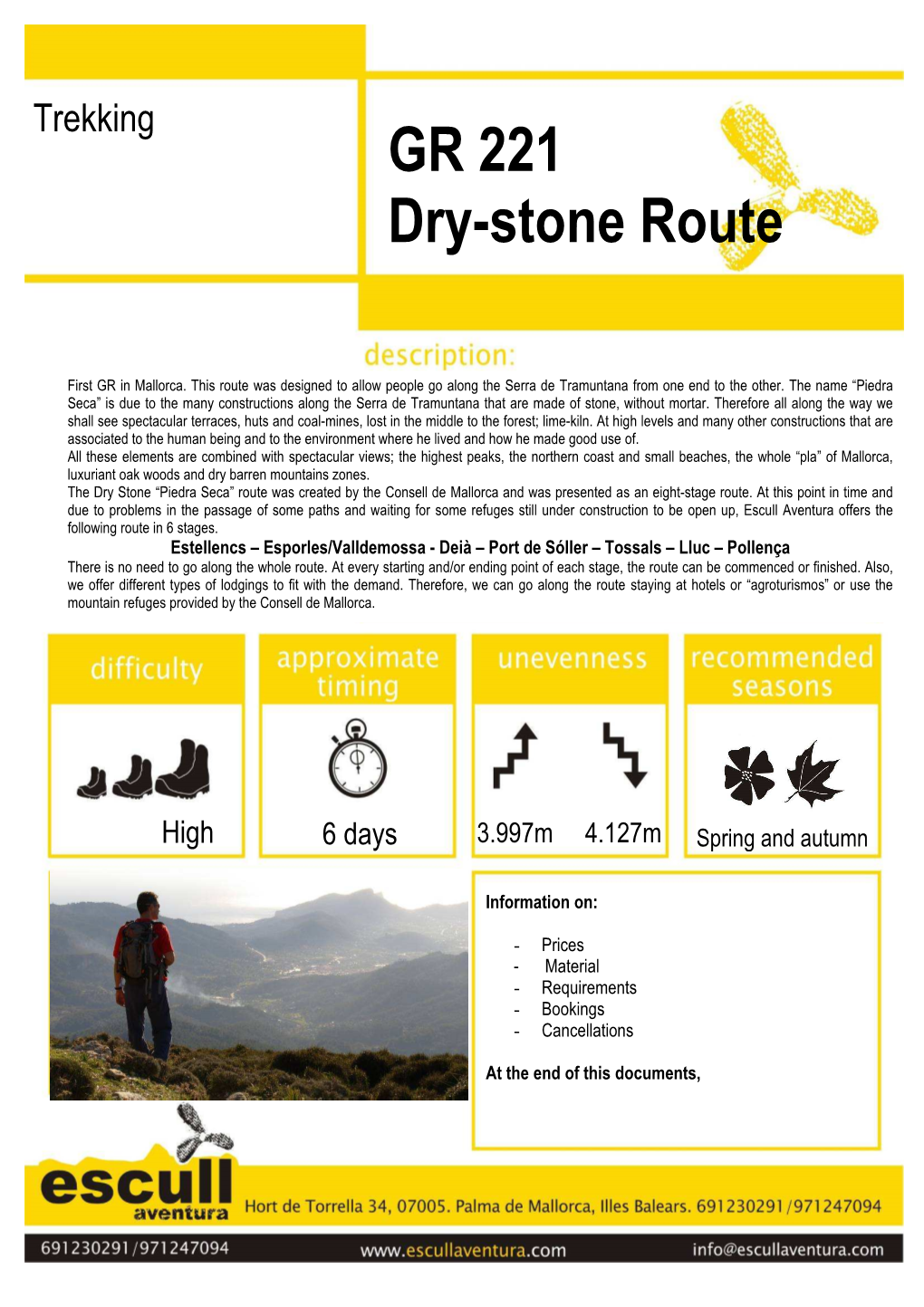 Fitxa UK. Descripción GR221