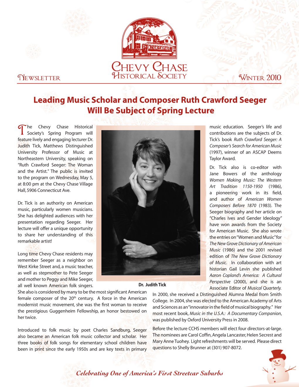 Leading Music Scholar and Composer Ruth Crawford Seeger Will Be Subject of Spring Lecture