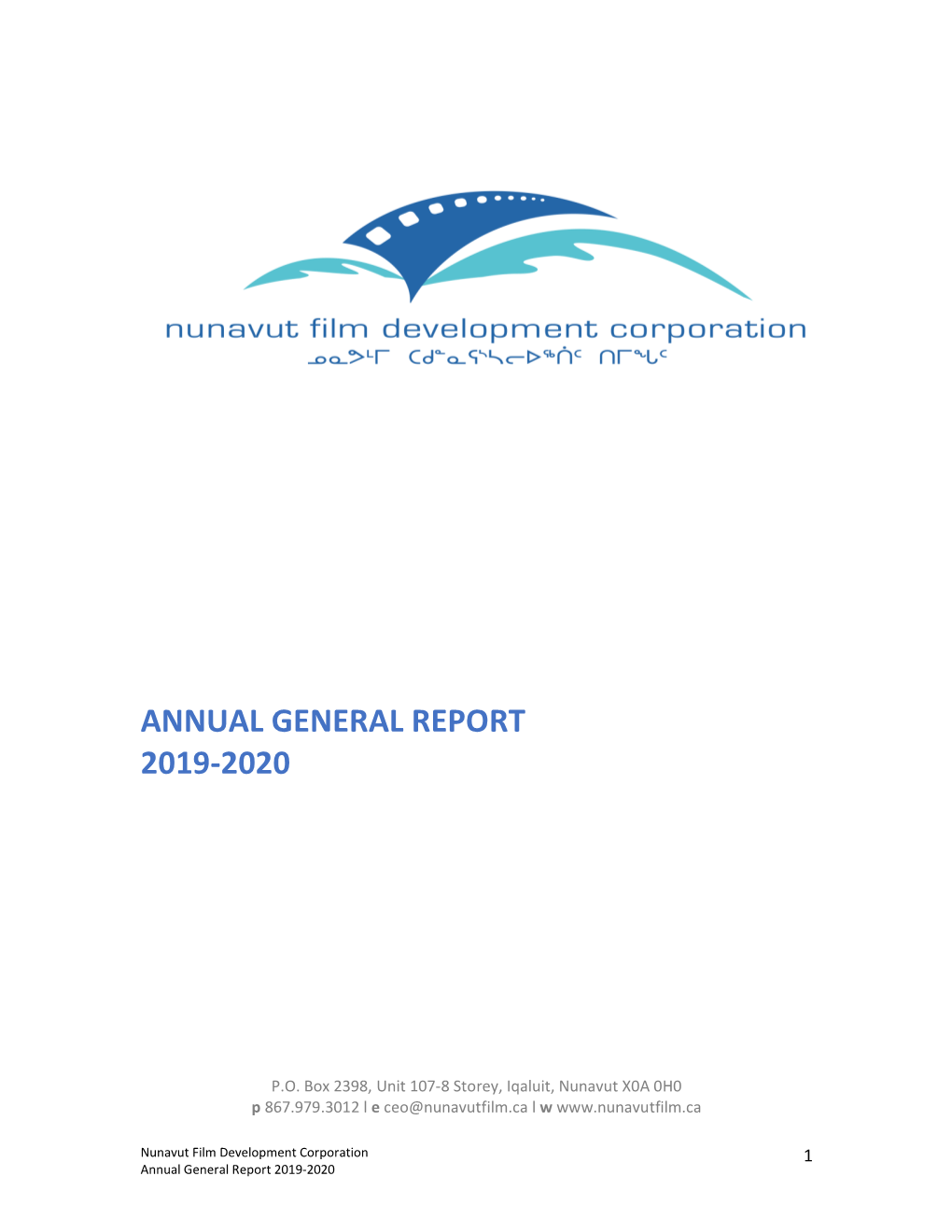 Annual General Report 2019-2020