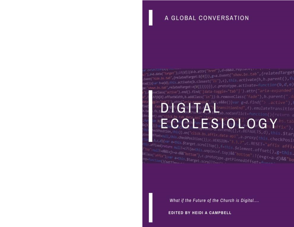 Digitalecclesiology2020.Pdf (892Kb)