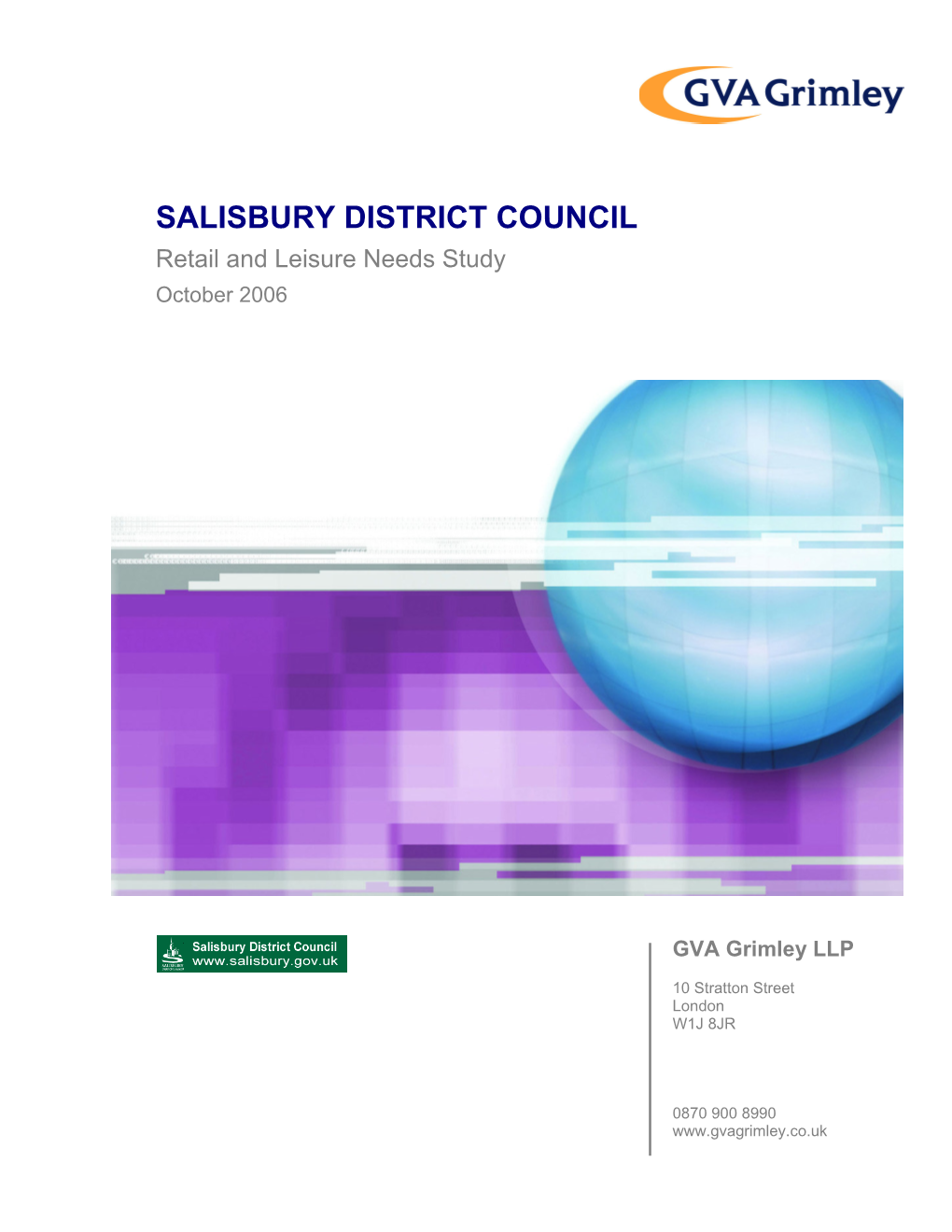 SALISBURY DISTRICT COUNCIL Retail and Leisure Needs Study