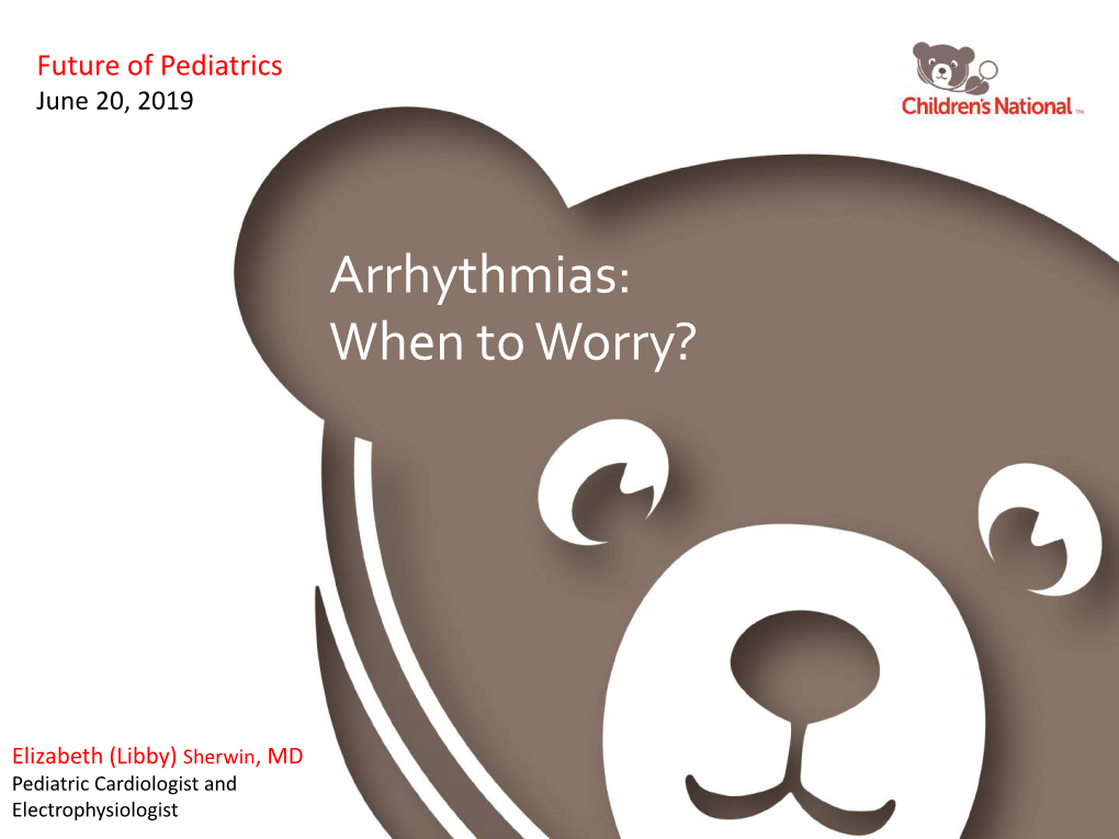 Arrhythmias in Children