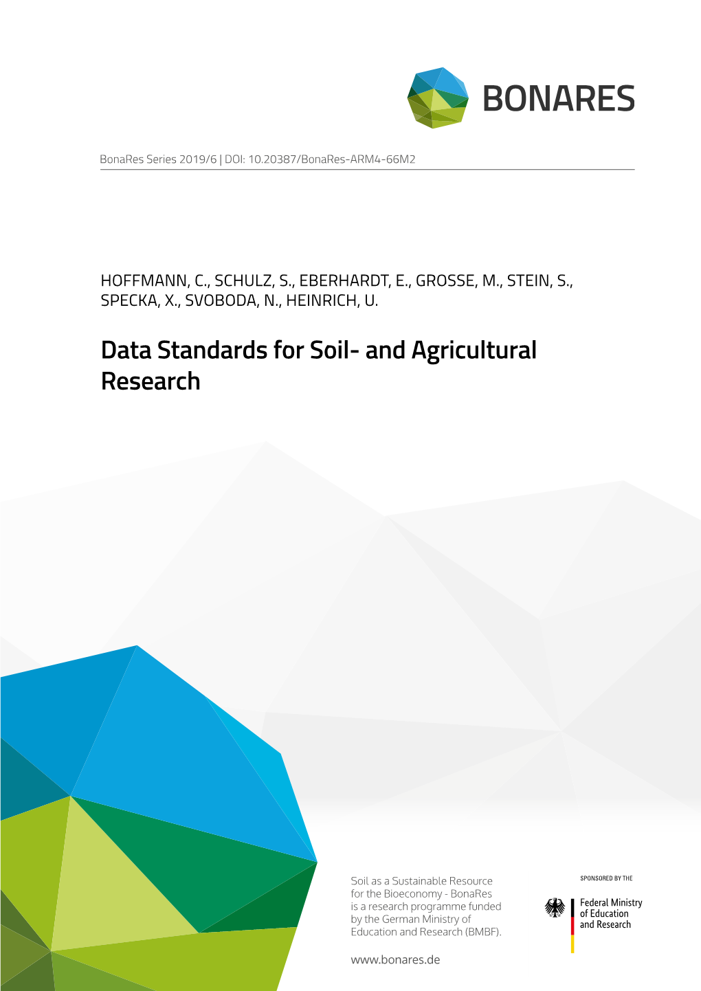 Data Standards for Soil- and Agricultural Research