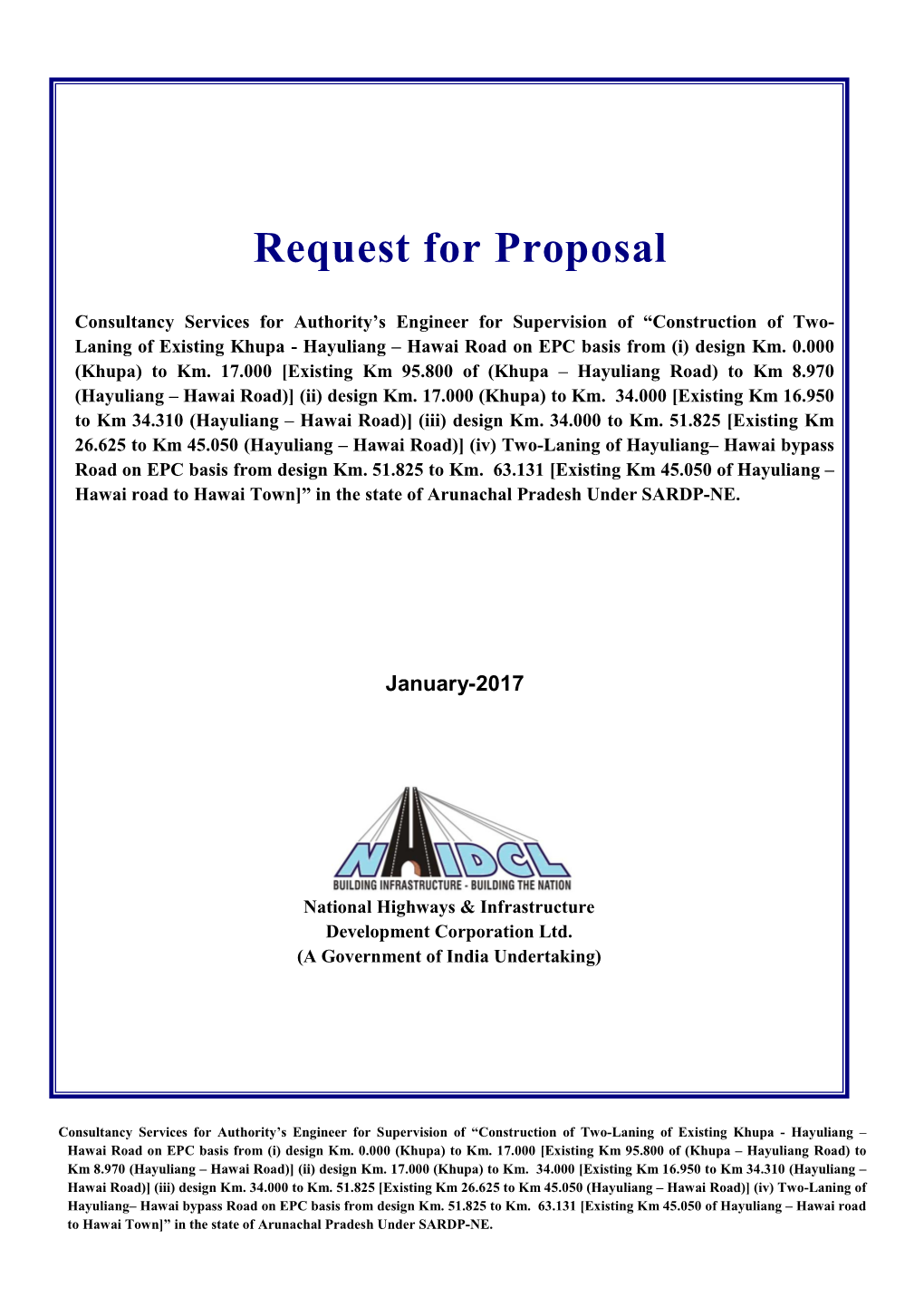 Request for Proposal