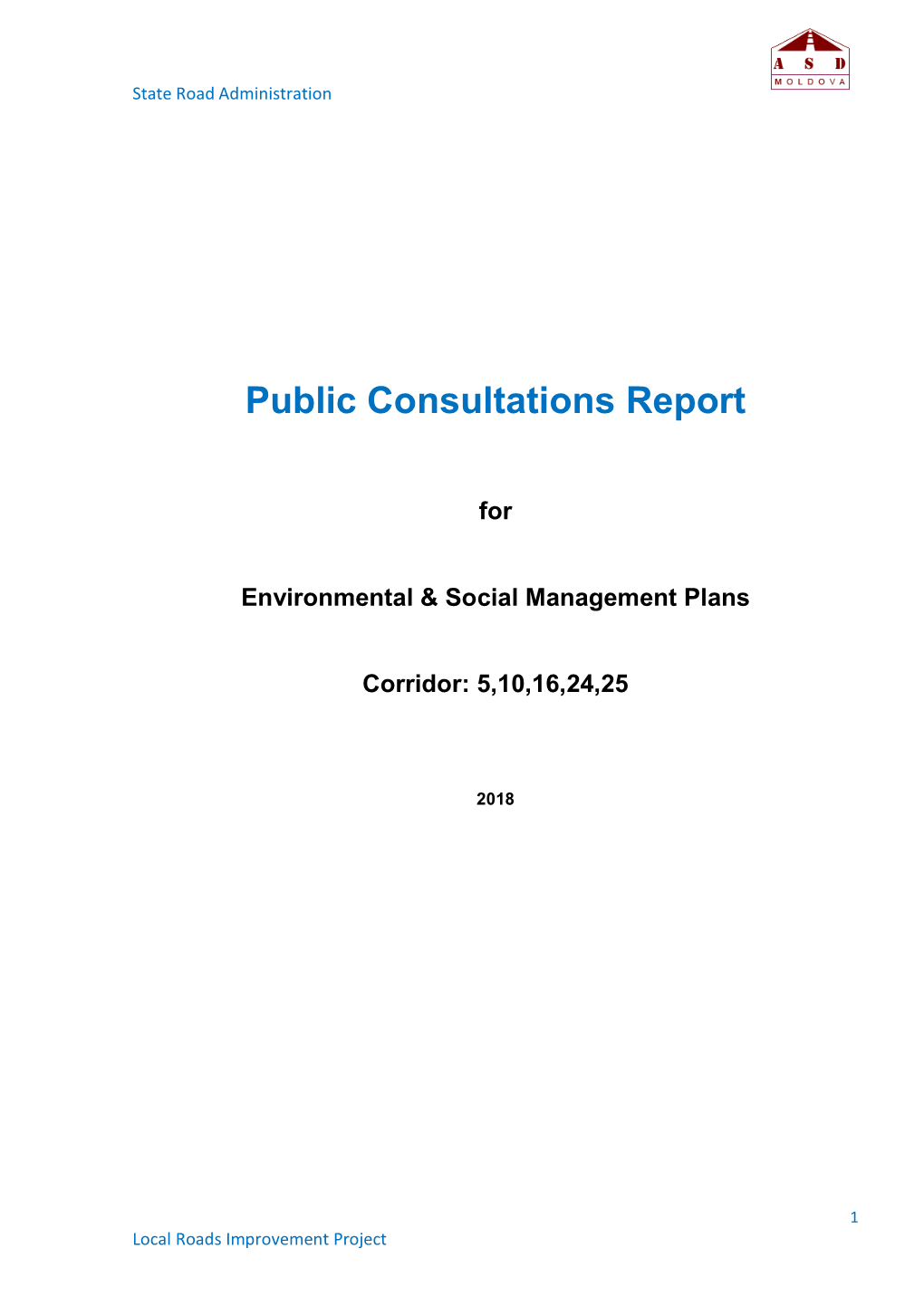 Public Consultations Report