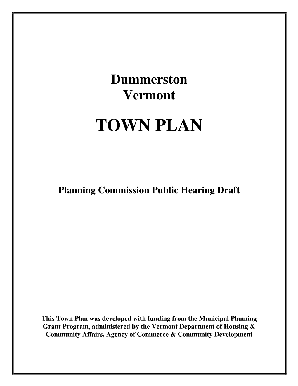 Planning Commission Public Hearing Draft