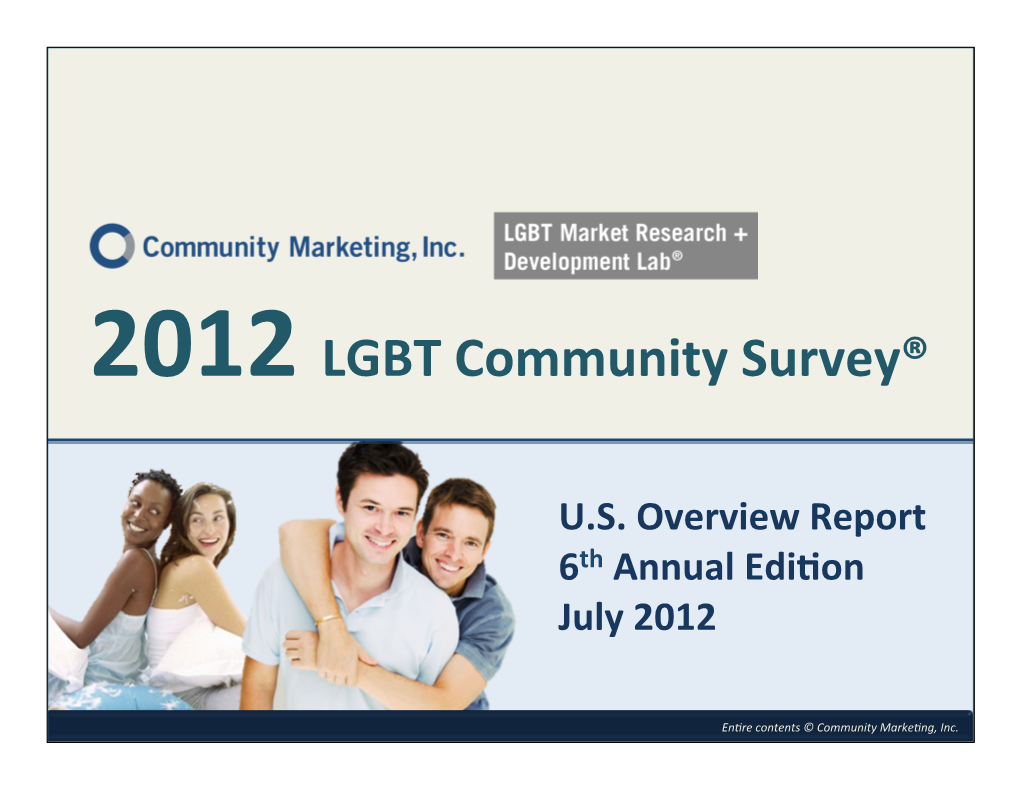 6Th Annual Community Survey