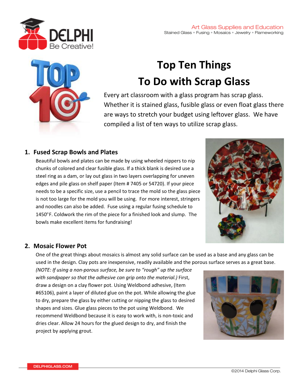 Top Ten Things to Do with Scrap Glass Every Art Classroom with a Glass Program Has Scrap Glass