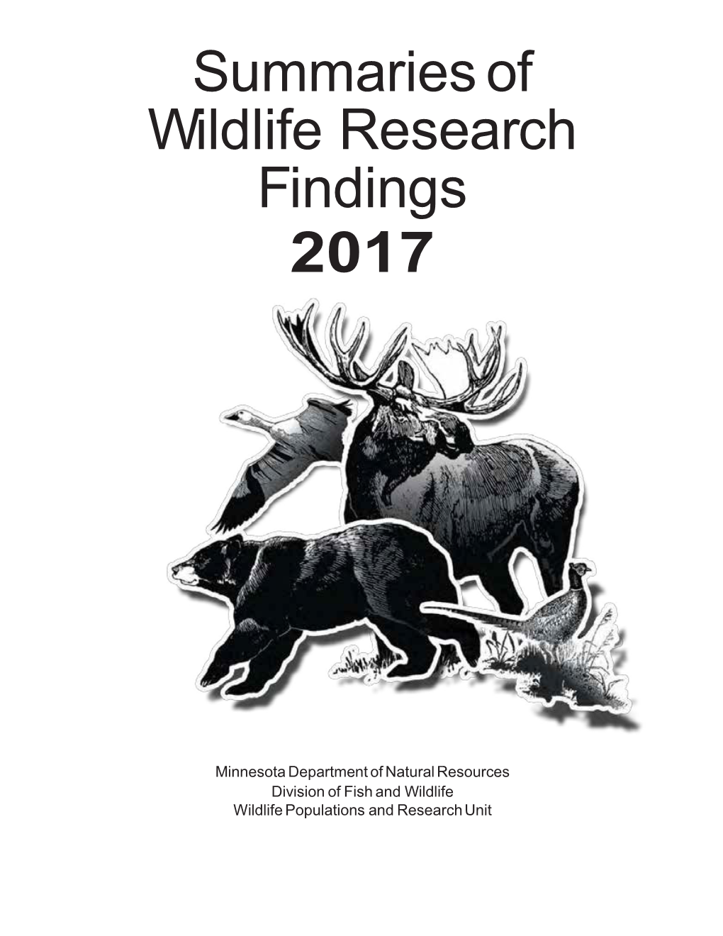 Summaries of Wildlife Research Findings 2017