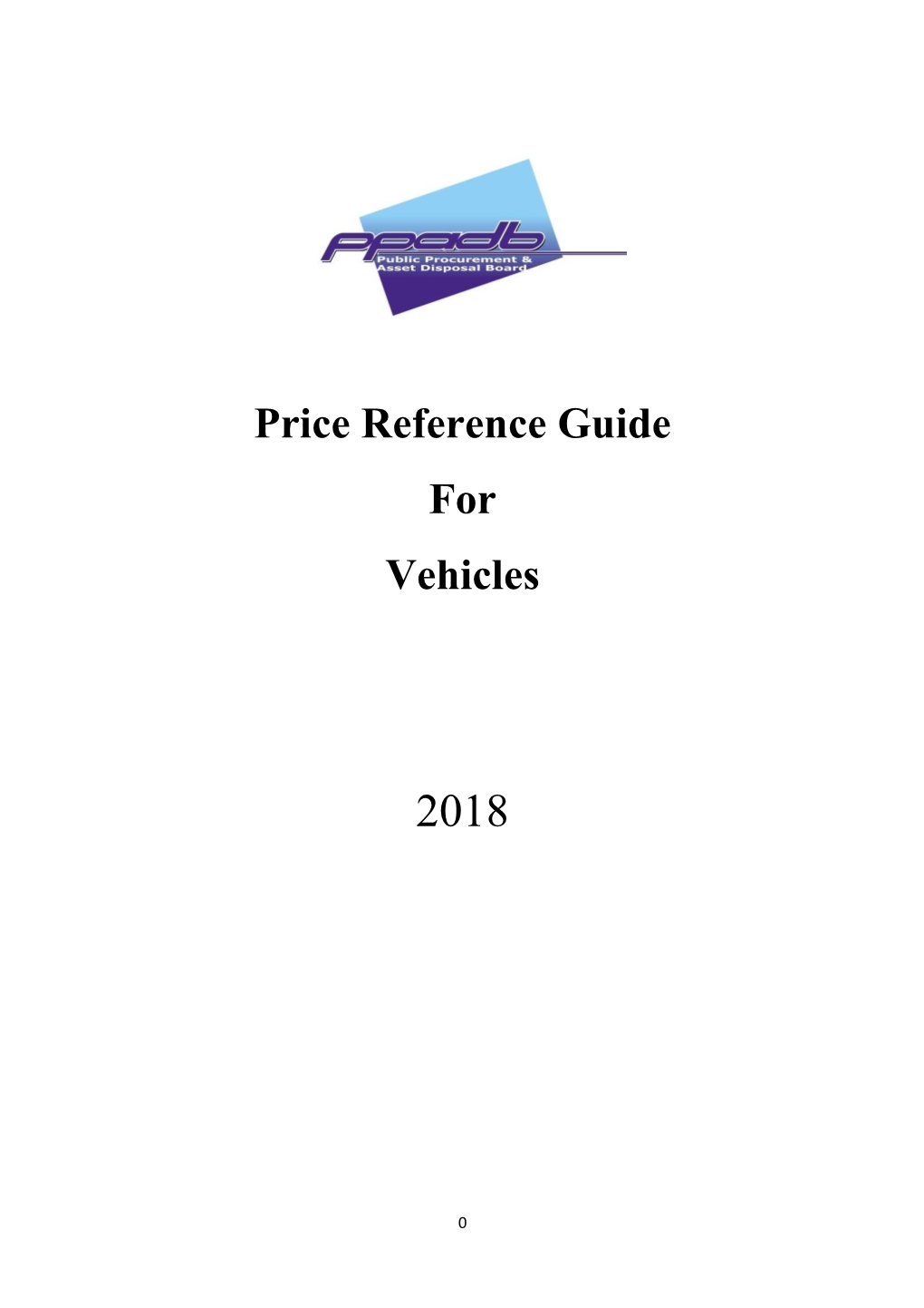 Price Reference Guide for Vehicles