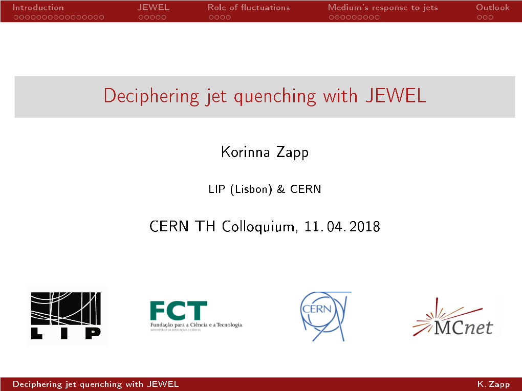 Deciphering Jet Quenching with JEWEL