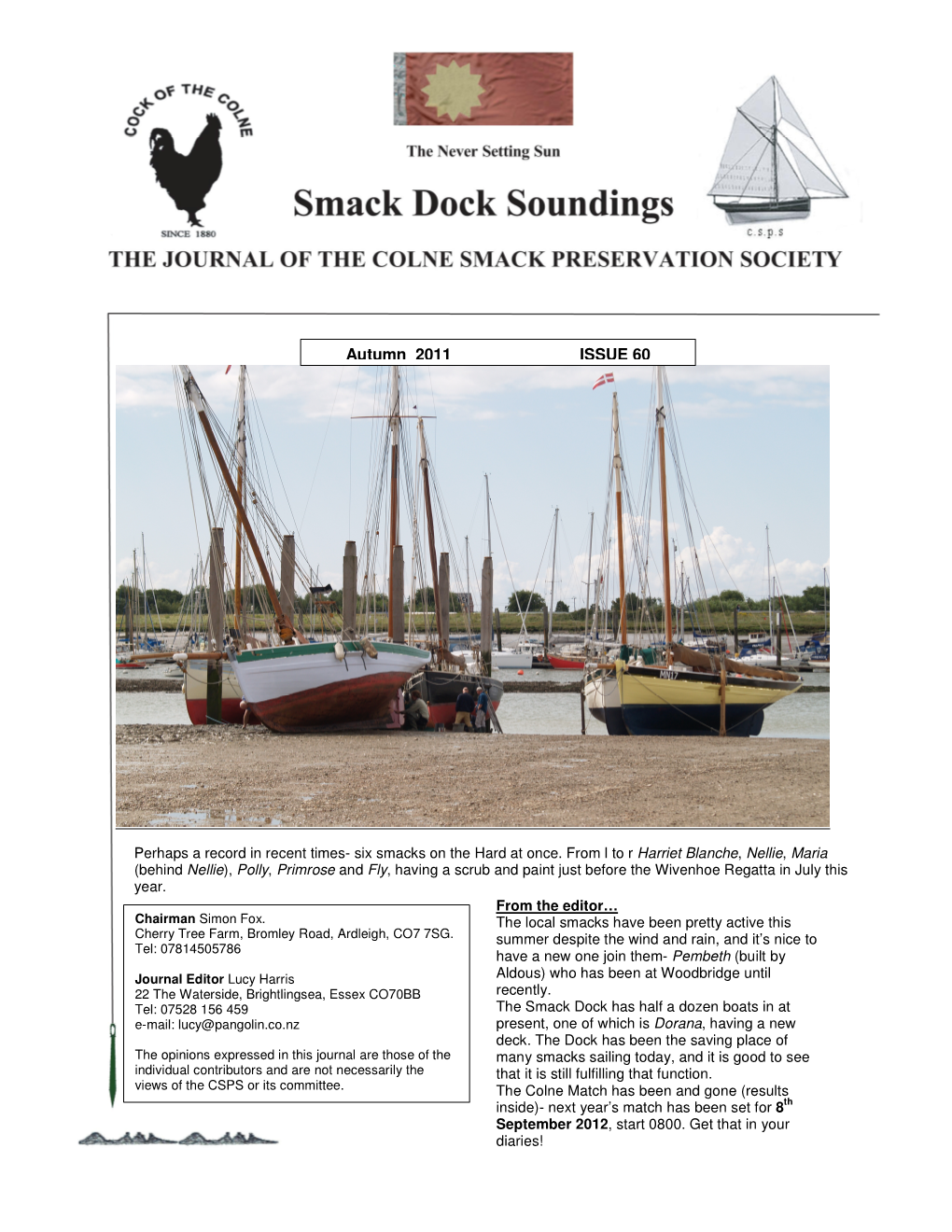 Smack Dock Soundings Autumn 2011 ISSUE 60