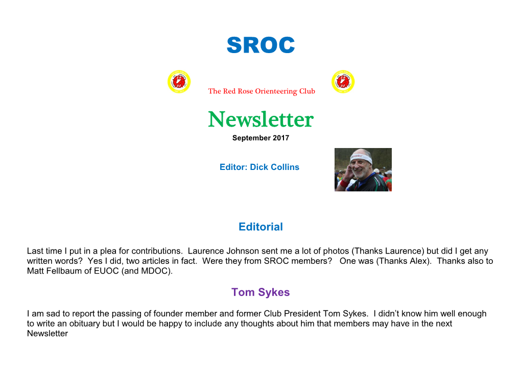 SROC Newsletter