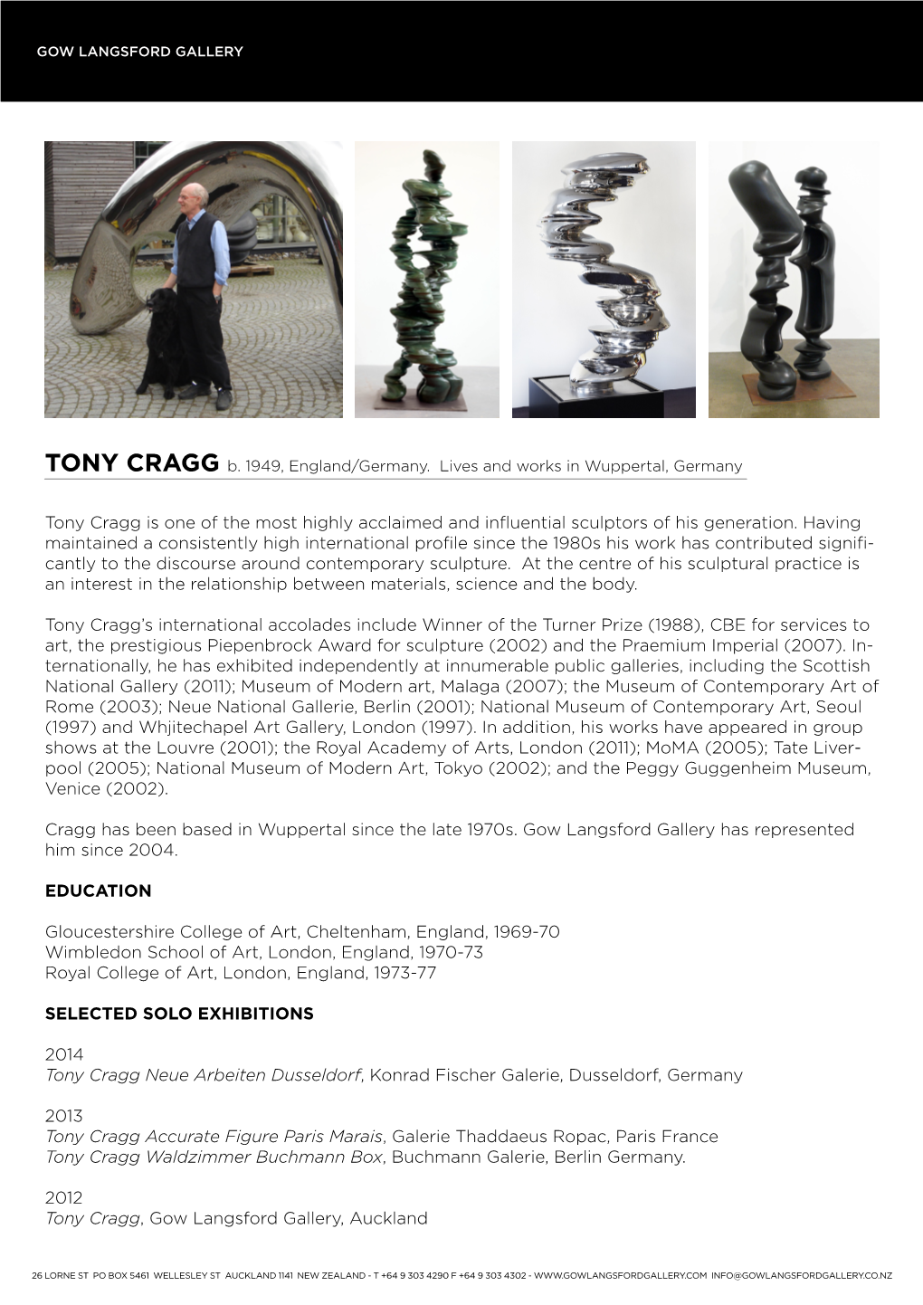 TONY CRAGG B