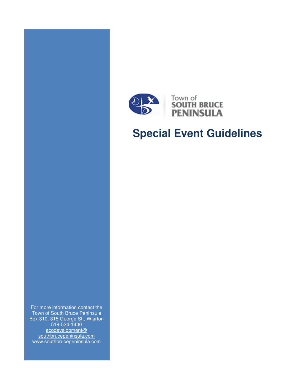Special Event Guidelines