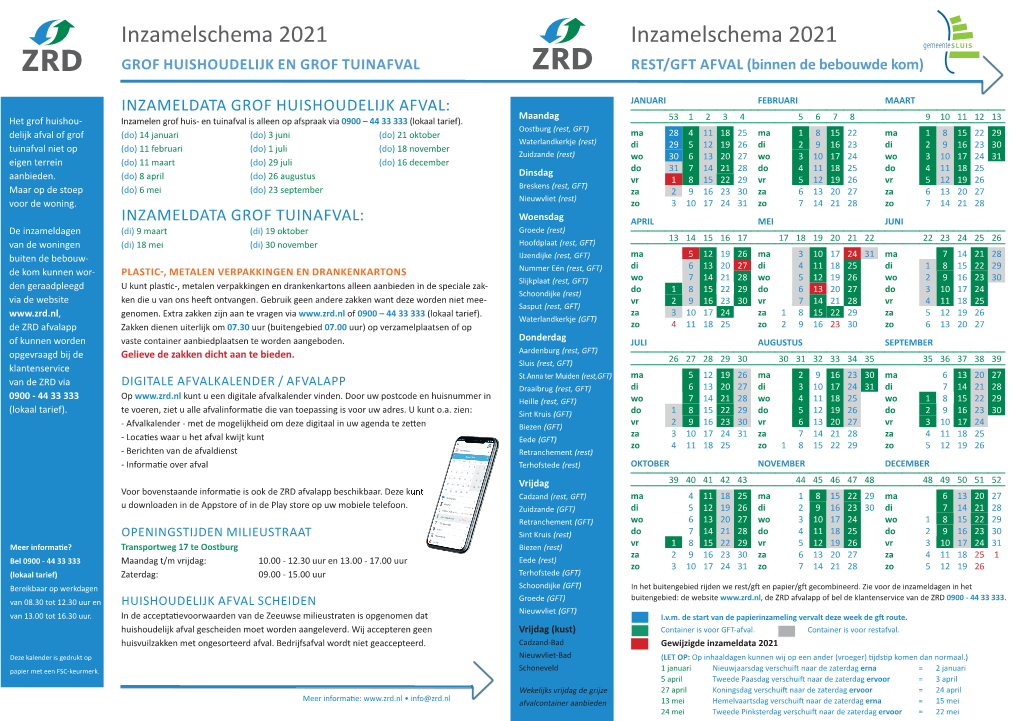 Afvalkalender 2021