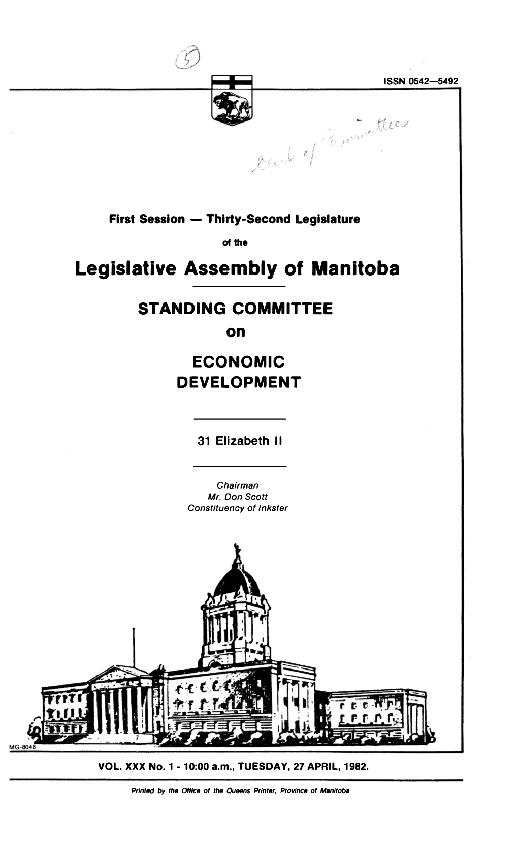 Legislative Assembly of Manitoba