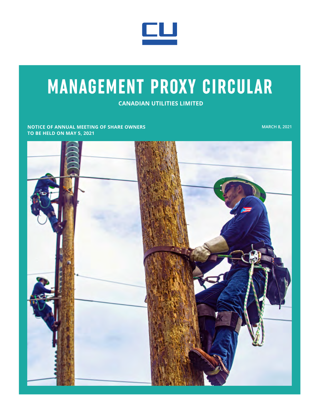 Management Proxy Circular Canadian Utilities Limited