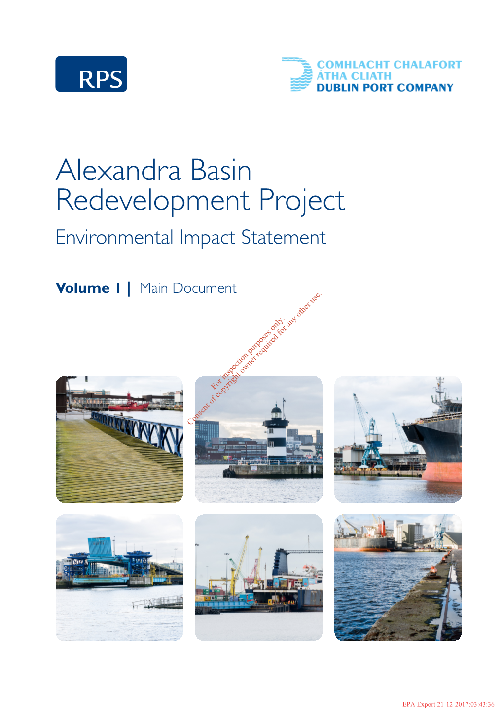 Alexandra Basin Redevelopment Project Environmental Impact Statement