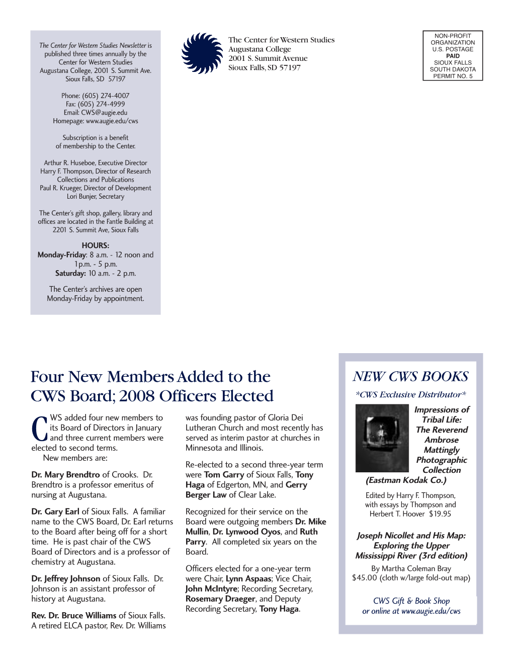 Spring 08 Newsletter