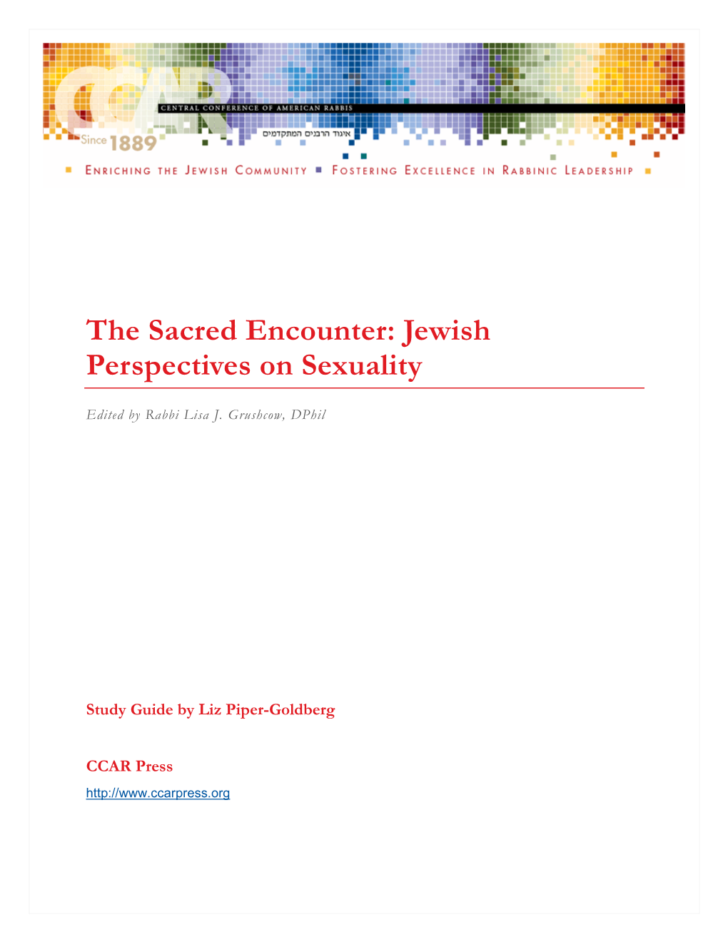 Jewish Perspectives on Sexuality